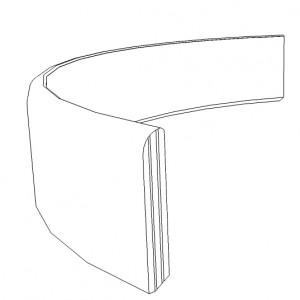Zoccolini flessibili per pareti curve o colonne