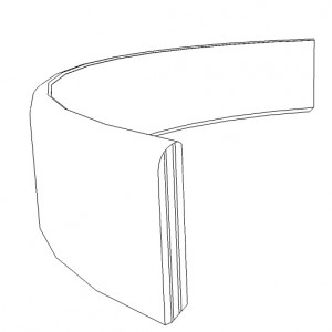 Zoccolini flessibili per pareti curve o colonne